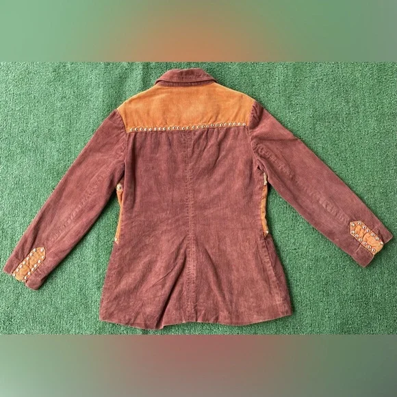 VTG 70’s Dotti Didit Corduroy Silver Studded Pearl Snap Jacket Women’s SZ Small - Picture 10 of 10